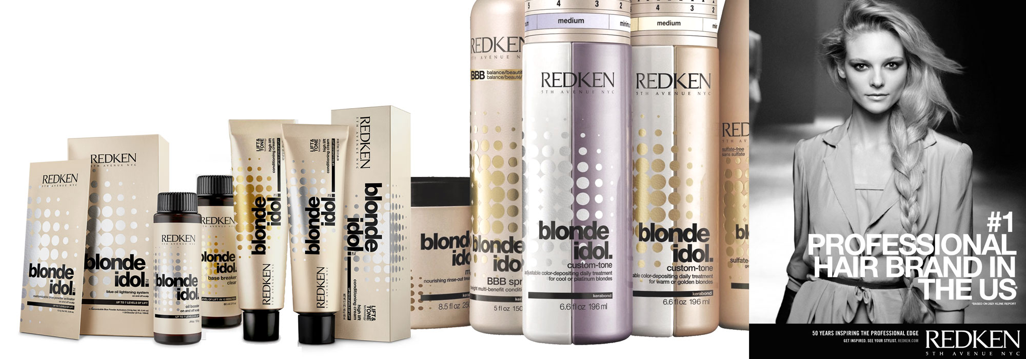 Redken branding and packaging designed by MPAKT